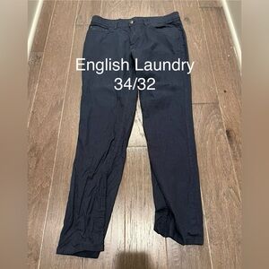 English Laundry Men's Dark Navy Chinos